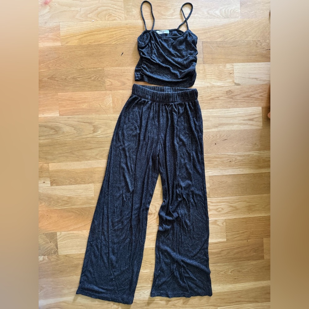 Project Social T knit tank and wide leg pants set, size Small